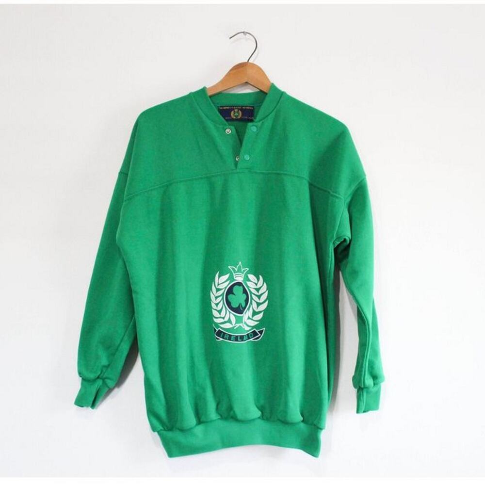 Vintage Ireland Irish Shamrock Sweatshirt XXL 2X